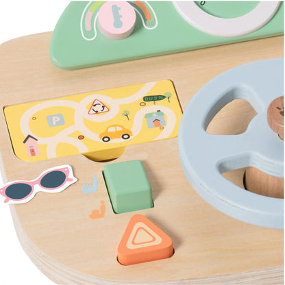 Panou din lemn, Bord cu Volan și Activități - Steering Wheel - Classic World