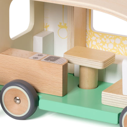 Set de Role Play, Rulotă din lemn - Camper Van - Classic World