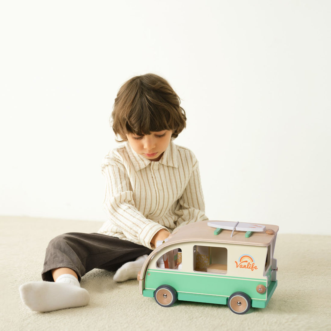 Set de Role Play, Rulotă din lemn - Camper Van - Classic World