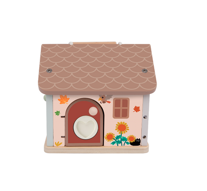Căsuță din lemn cu încuietori și chei - Unlock House - Classic World