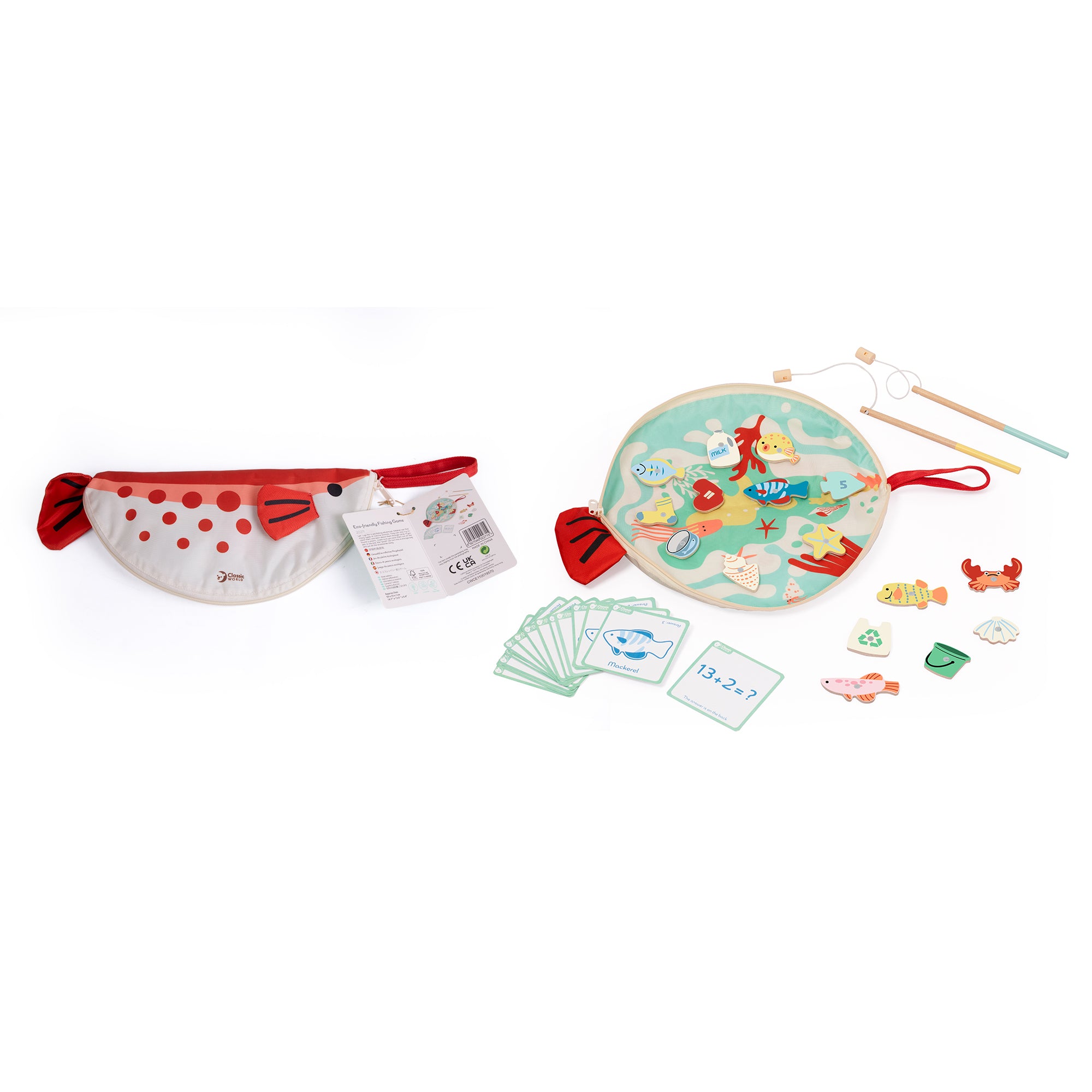 Joc de conștientizare din lemn, La Pescuit - Eco-Friendly Fishing - Classic World