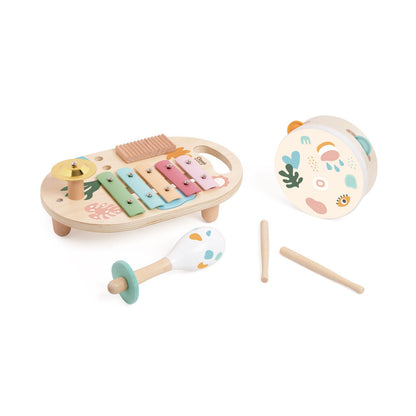Set cu instrumente muzicale din lemn - Iris - Classic World