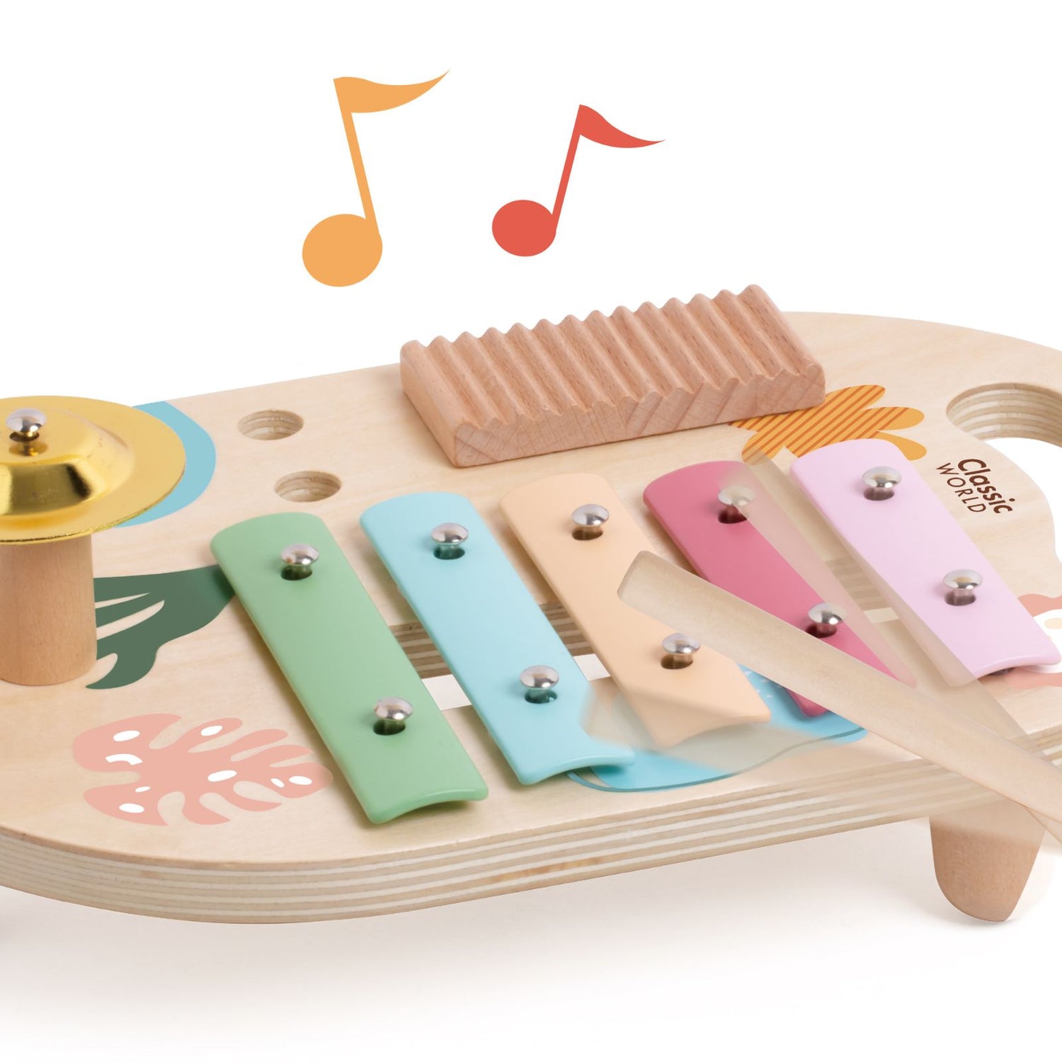 Set cu instrumente muzicale din lemn - Iris - Classic World