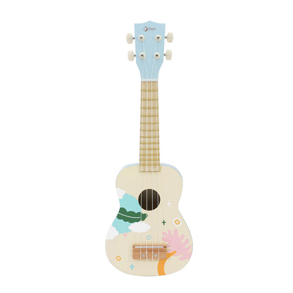 Ukulele, chitară din lemn pentru copii - Iris Blue - Classic World