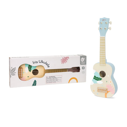 Ukulele, chitară din lemn pentru copii - Iris Blue - Classic World