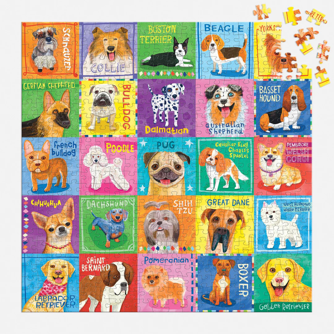 Puzzle de familie, 500 piese - Pawsome Portraits - Mudpuppy