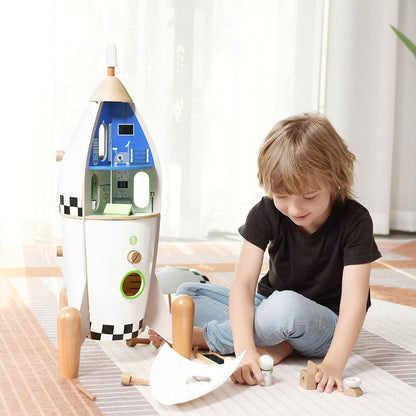 Set de joacă din lemn, Rachetă Spațială - Pretend Play Rocket - Classic World