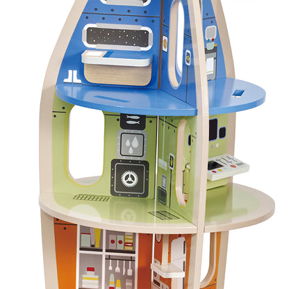 Set de joacă din lemn, Rachetă Spațială - Pretend Play Rocket - Classic World