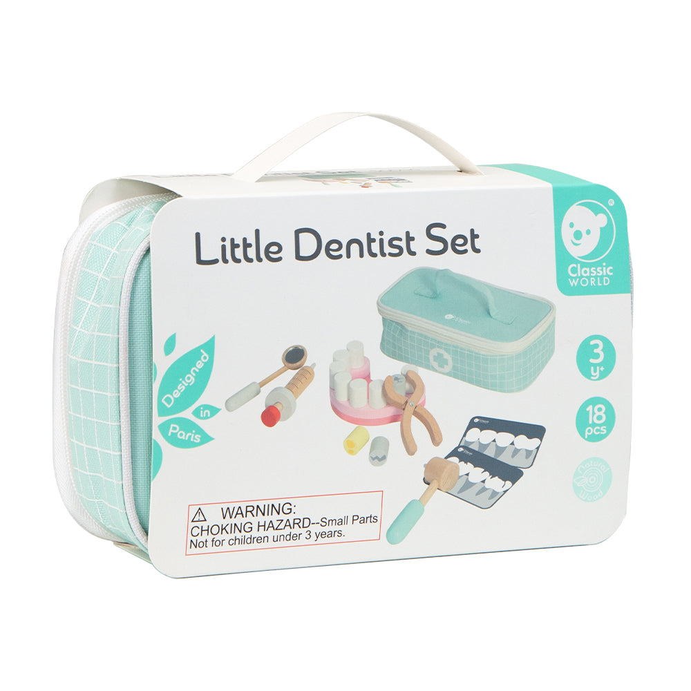Set de joacă, Trusă Stomatolog din lemn - Little Dentist - Classic World