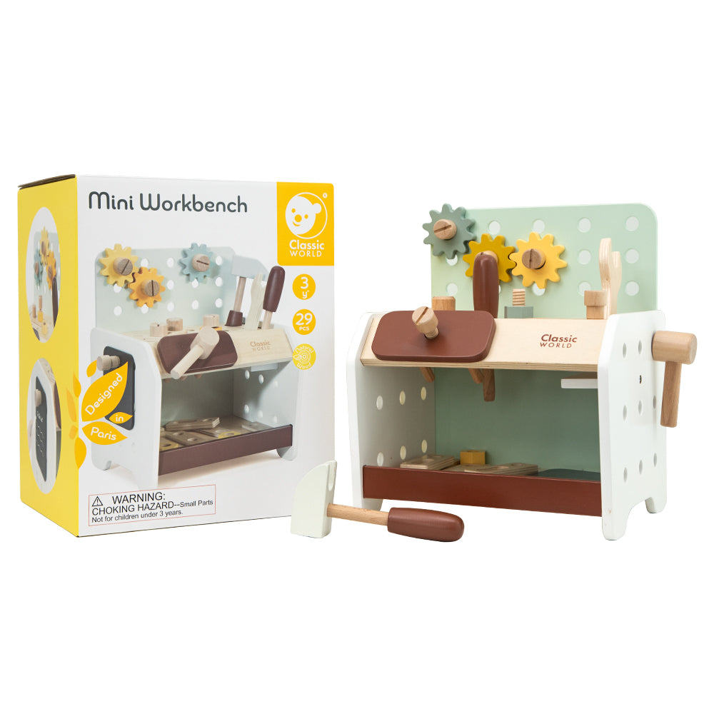 Set de joacă, Banc de Lucru din lemn - Mini Workbench - Classic World