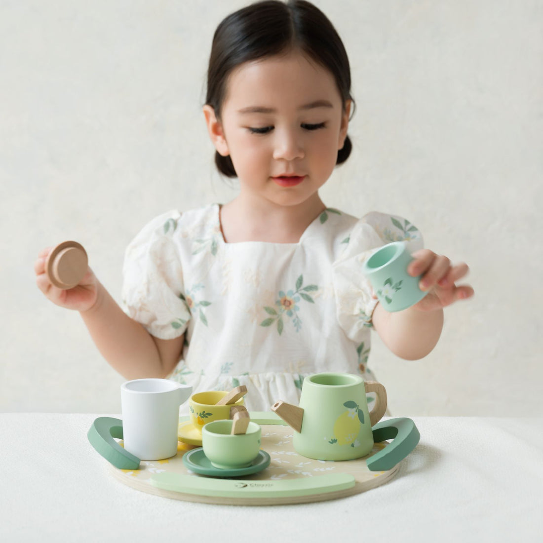 Set de Ceai din lemn - Vintage - Classic World