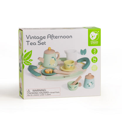 Set de Ceai din lemn - Vintage - Classic World