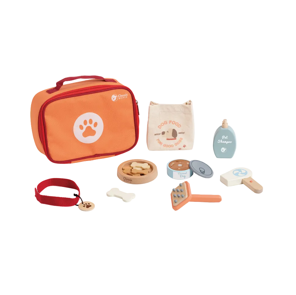 Pet Care Playset Classic World - vedere ansamblu piese pe fundal alb