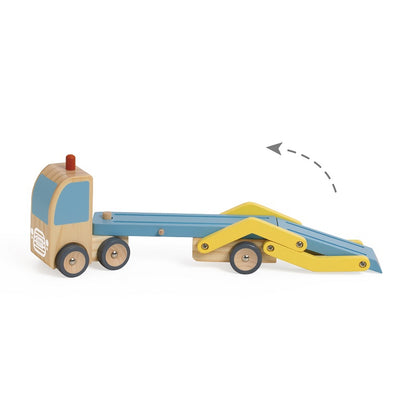 Transportor de Mașini Car Transporter Truck Classic World - cutie produs față