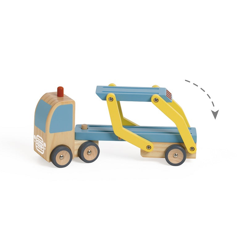 Transportor de Mașini Car Transporter Truck Classic World - cutie produs spate