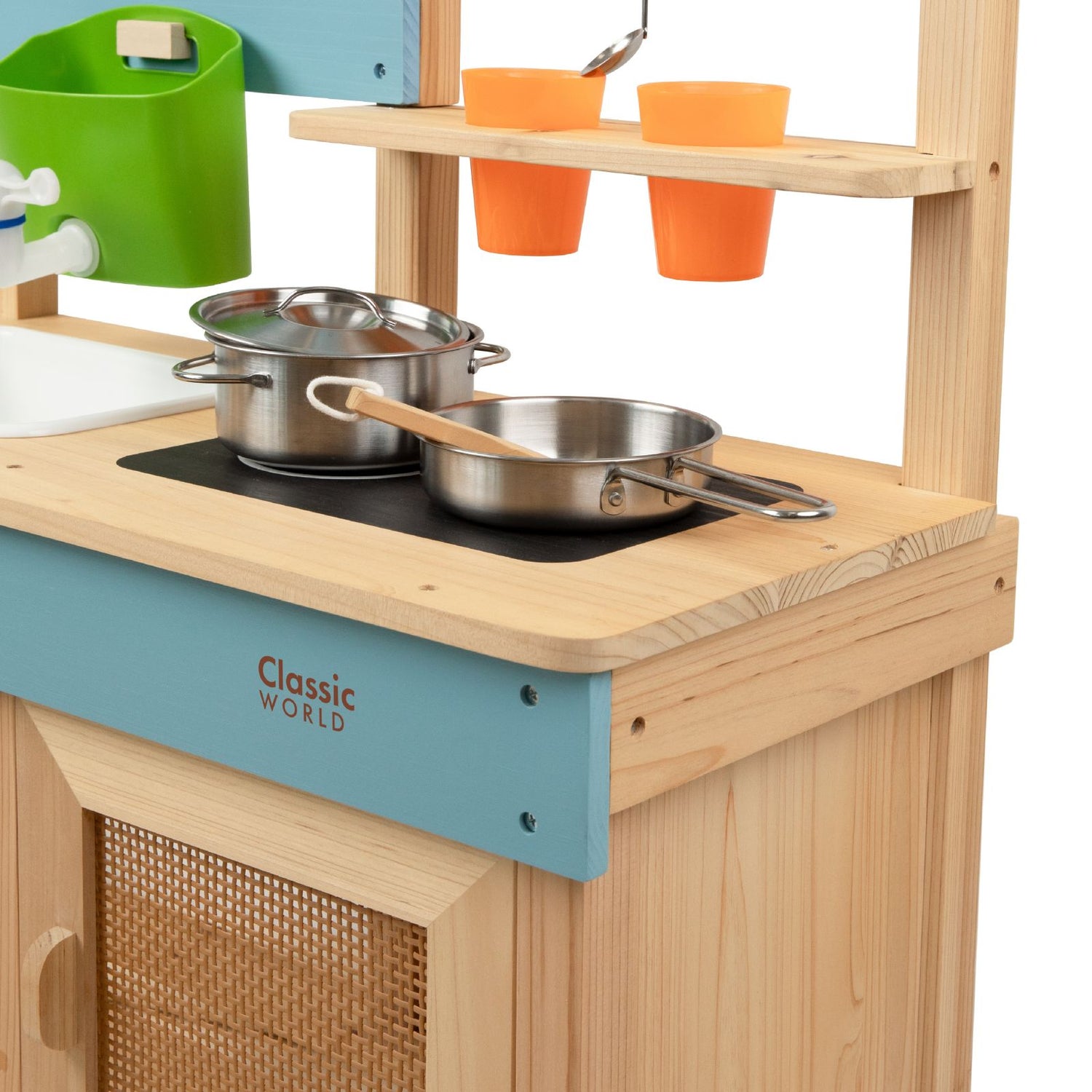 Set de joacă pentru exterior, Bucătărie &amp; Accesorii din lemn - Outdoor Kitchen - Classic World