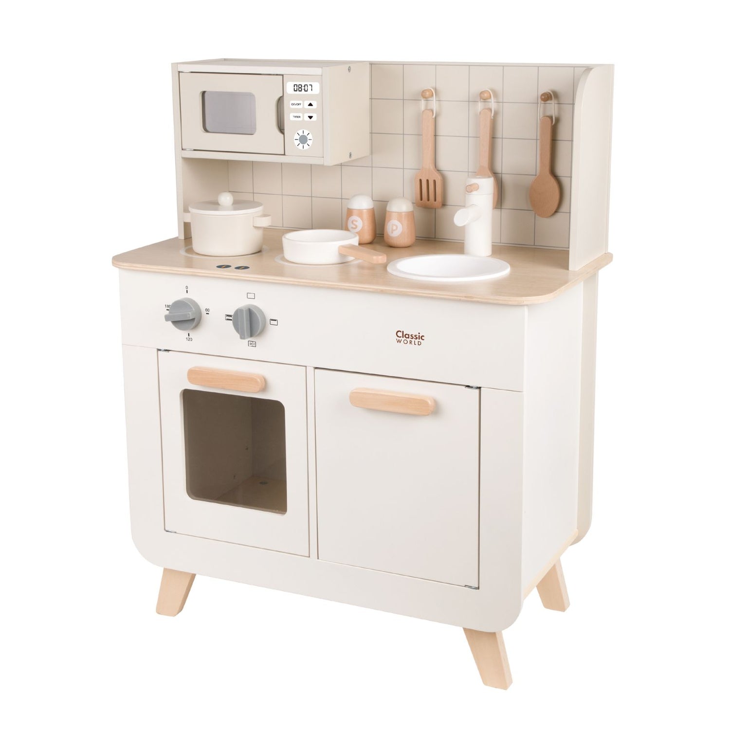Set de joacă din lemn, Bucătărie &amp; Accesorii - Chef&