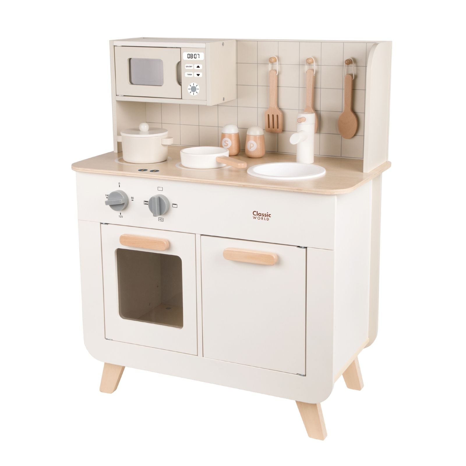 Set de joacă din lemn, Bucătărie &amp; Accesorii - Chef&