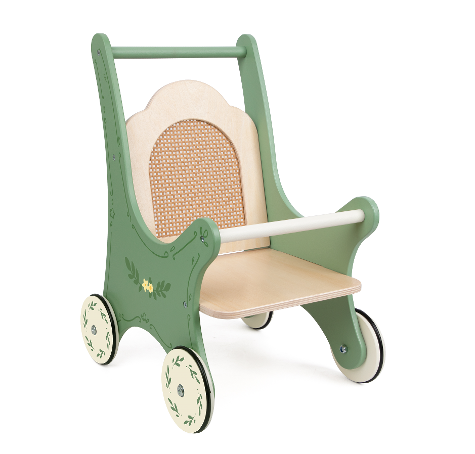 Cărucior de Păpuși Vintage Stroller Classic World - vedere față dreapta
