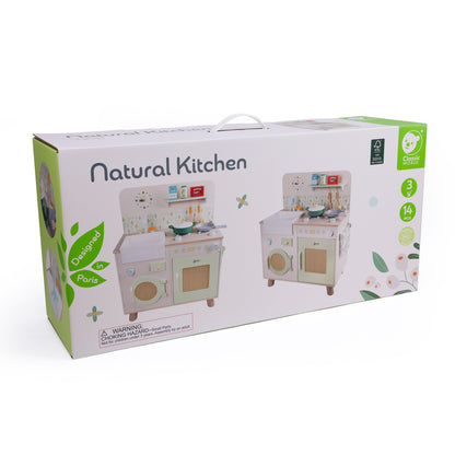 Set de joacă din lemn, Bucătărie &amp; Mașină de Spălat - Natural Kitchen - Classic World