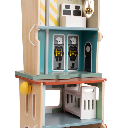 Set de joacă din lemn, Stație de Pompieri - Fire Station - Classic World