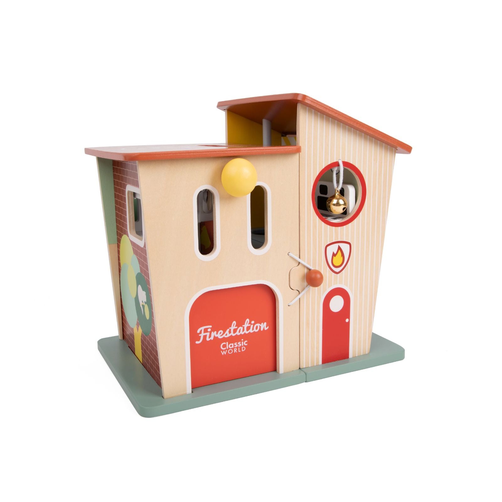 Set de joacă din lemn, Stație de Pompieri - Fire Station - Classic World