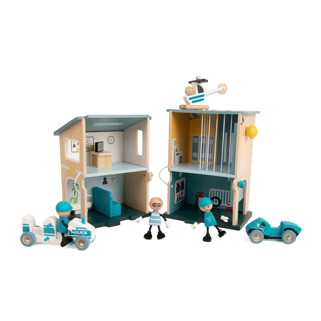 Set de joacă din lemn, Secție de Poliție - Police Station - Classic World