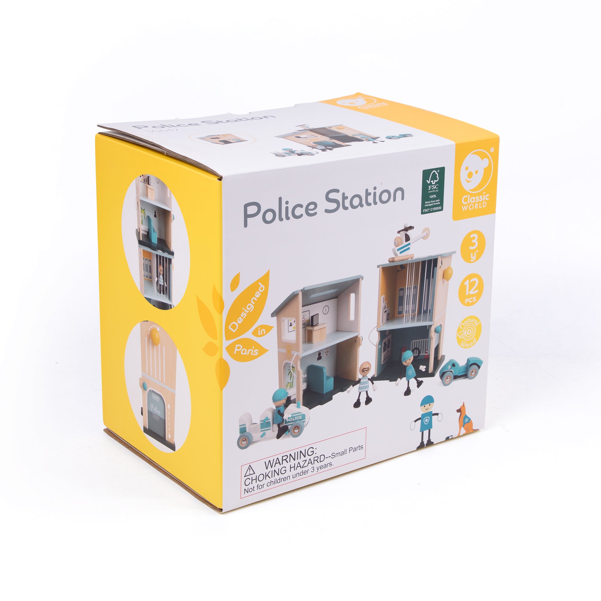 Set de joacă din lemn, Secție de Poliție - Police Station - Classic World