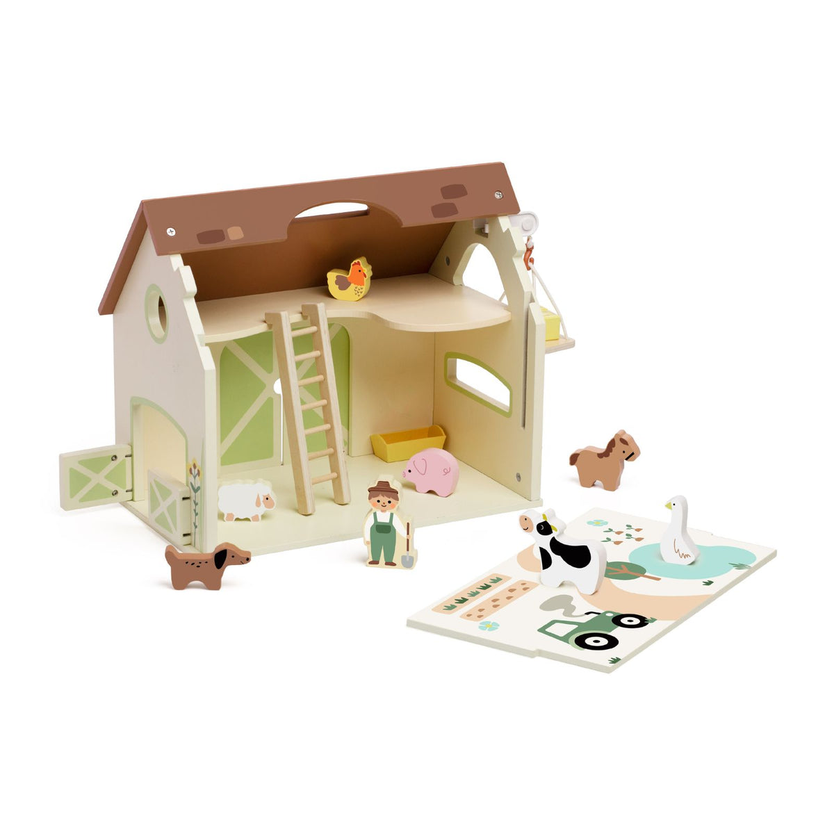 Set de Role Play - Ferma Vintage din lemn - Classic World