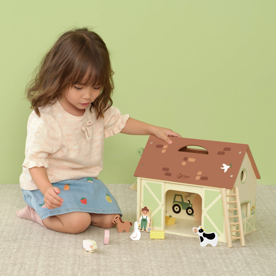 Set de Role Play - Ferma Vintage din lemn - Classic World