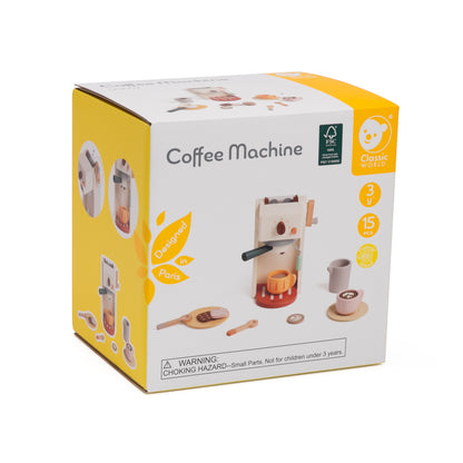 Espressor Cafea, jucărie din lemn - Coffee Machine - Classic World