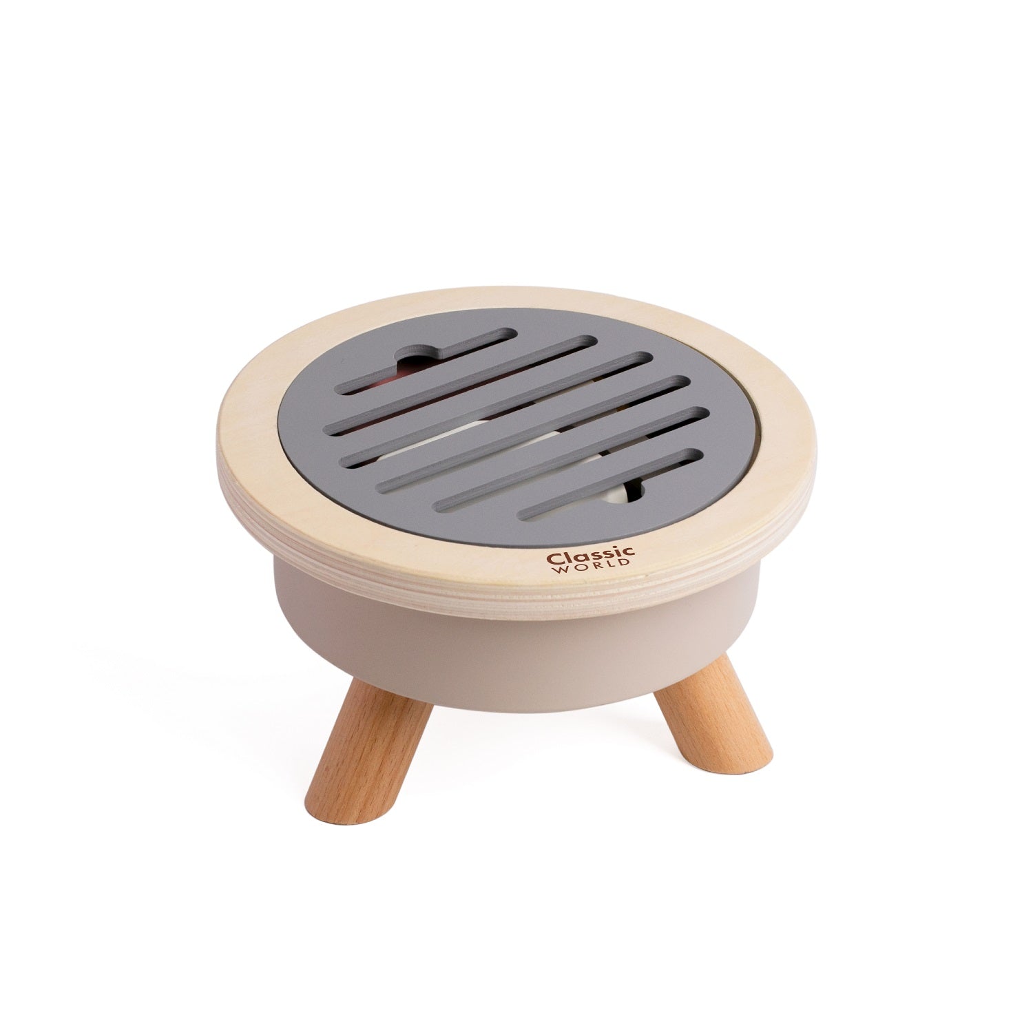 Set BBQ Classic World - vedere cu grătarul deschis și toate piesele în jur