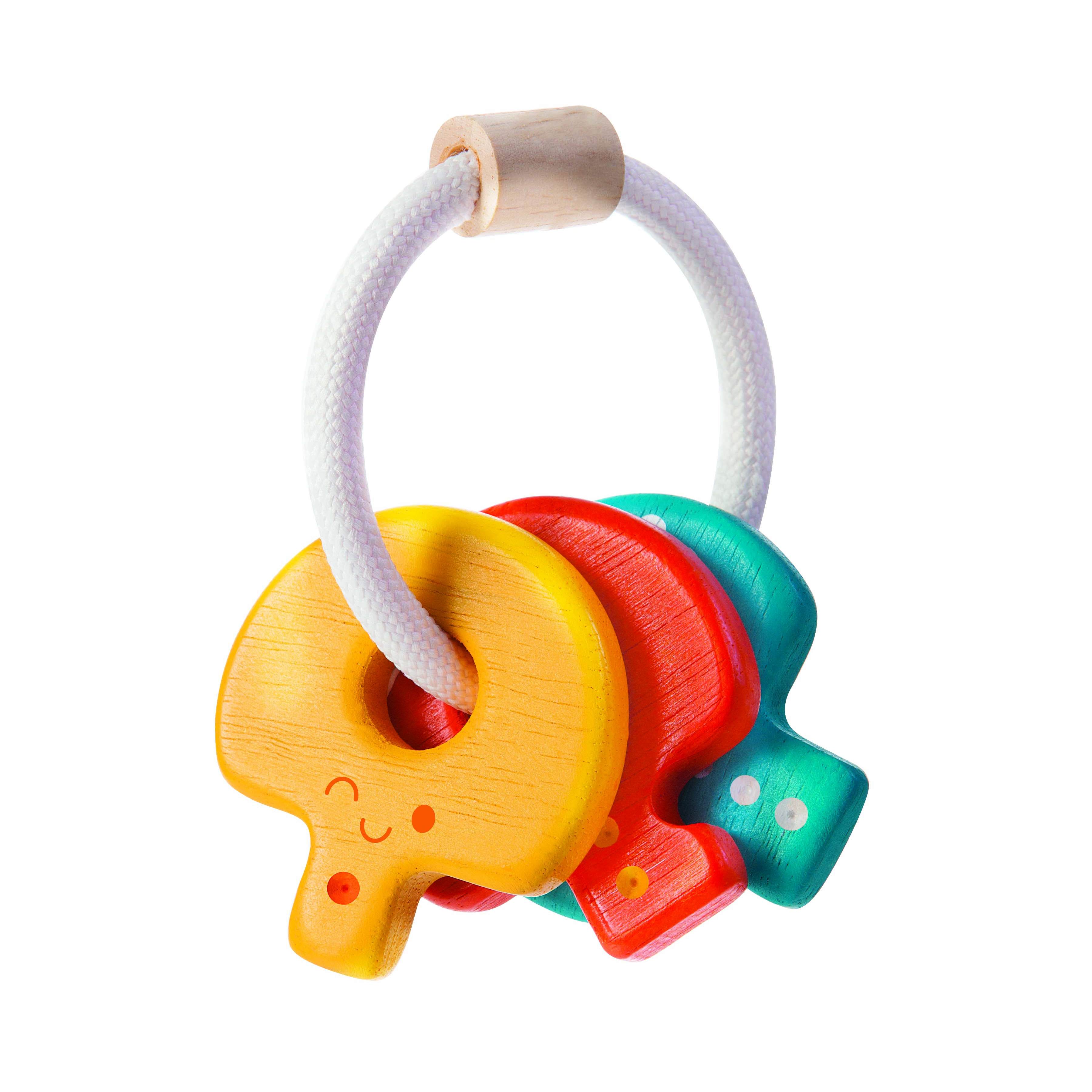 Jucarie zornaitoare - Inel cu chei colorate - Plan Toys