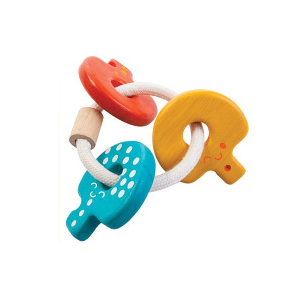 Jucarie zornaitoare - Inel cu chei colorate - Plan Toys