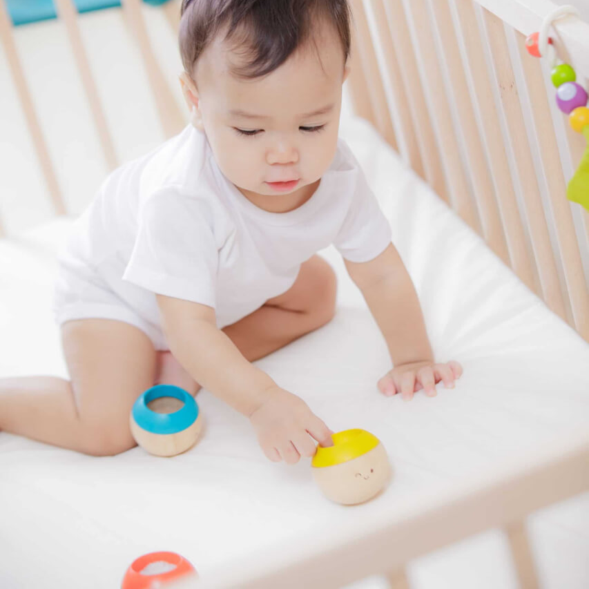 Set senzorial pentru bebe - Rainbow Tumbling - Plan Toys