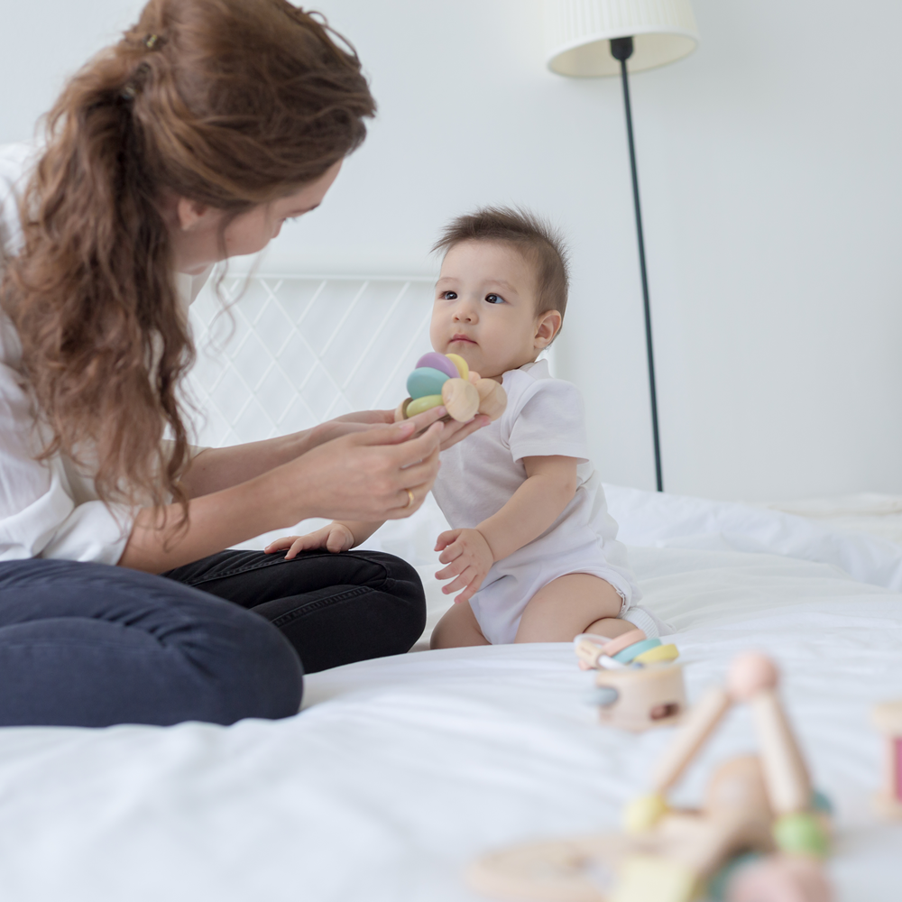 Masinuta flexibila pentru bebe - Pastel - Plan Toys