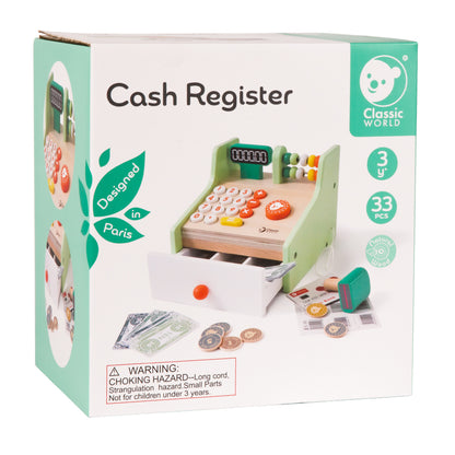 Set de joacă, Casă De Marcat din lemn - Cash Register - Classic World