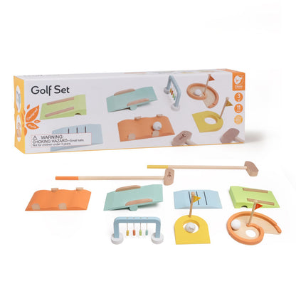 Joc Sportiv din lemn, Set de Mini Golf cu Obstacole - Golf Set - Classic World