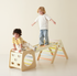 Set Cățărat 5-în-1 Foldable Triangle Climbing Set Classic World - doi copii în joacă pe set