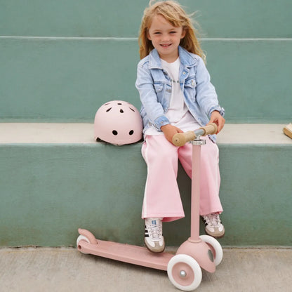 Trotinetă ECO - 3 roți, înălțime reglabilă - Dusty Rose - BANWOOD