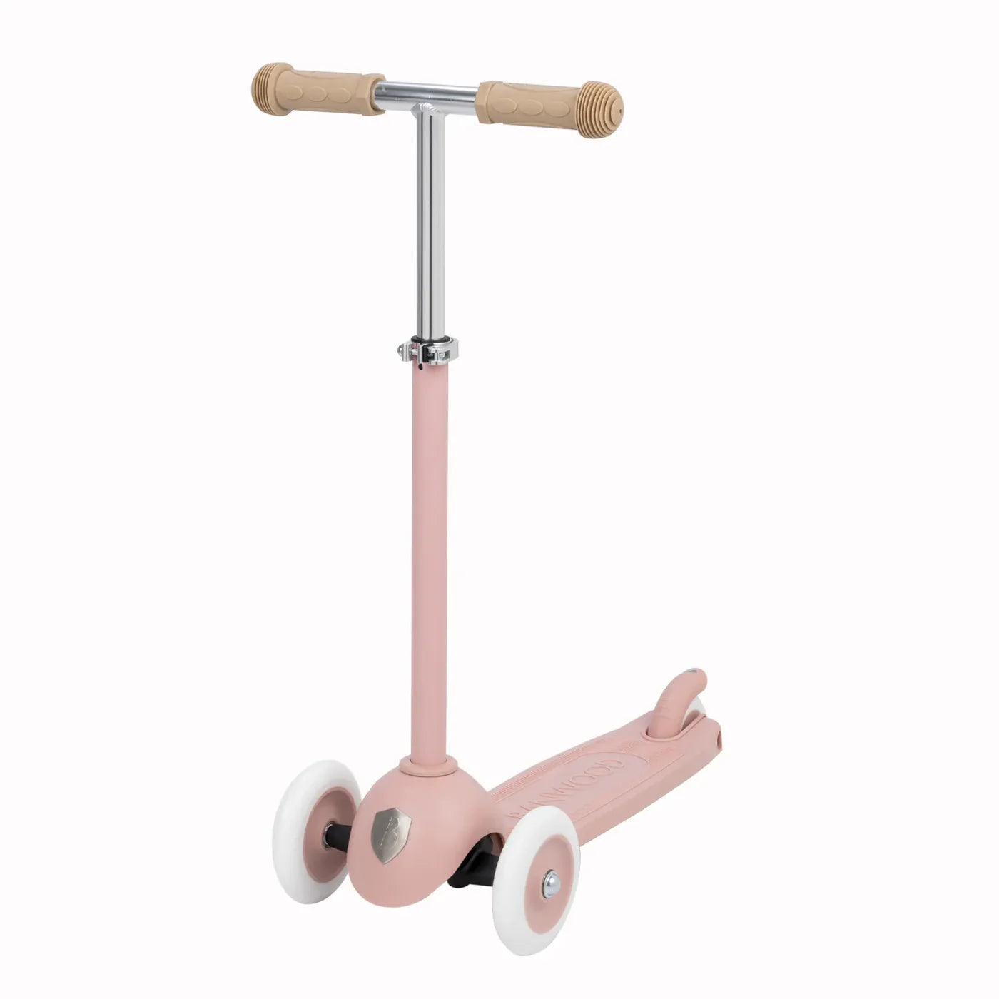 Trotinetă ECO - 3 roți, înălțime reglabilă - Dusty Rose - BANWOOD