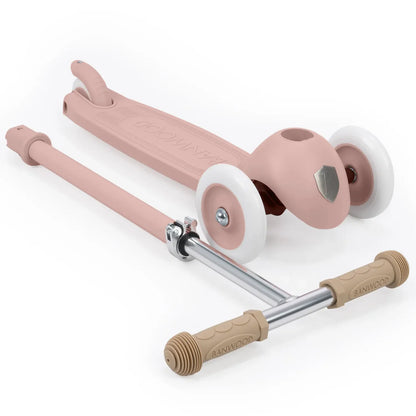 Trotinetă ECO - 3 roți, înălțime reglabilă - Dusty Rose - BANWOOD