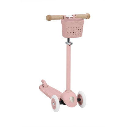 Trotinetă ECO - 3 roți, înălțime reglabilă - Dusty Rose - BANWOOD