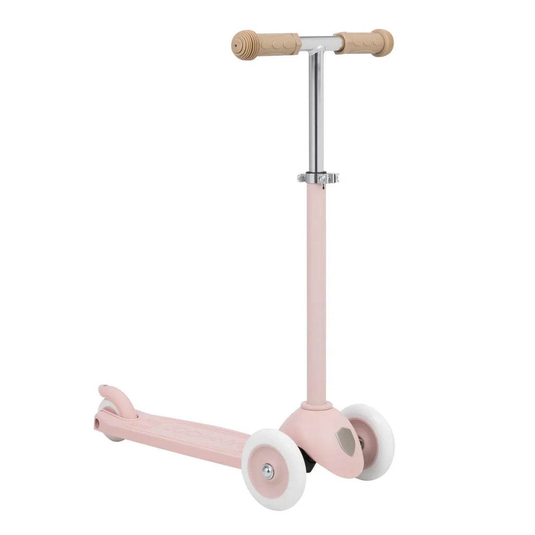 Trotinetă ECO - 3 roți, înălțime reglabilă - Faded Pink - BANWOOD