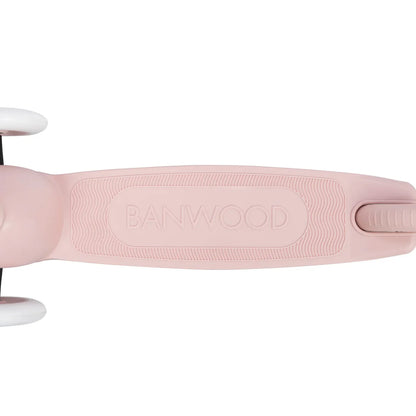 Trotinetă ECO - 3 roți, înălțime reglabilă - Faded Pink - BANWOOD