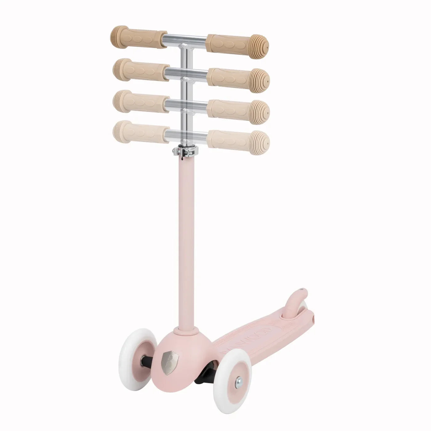 Trotinetă ECO - 3 roți, înălțime reglabilă - Faded Pink - BANWOOD