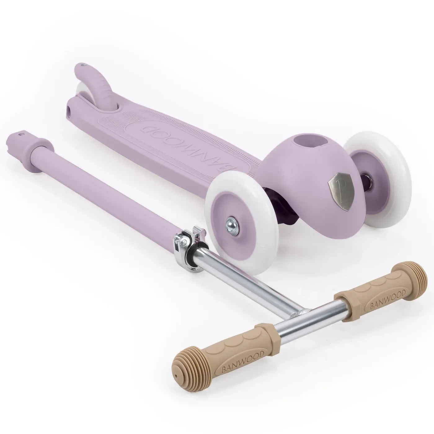 Trotinetă ECO - 3 roți, înălțime reglabilă - Lavender - BANWOOD