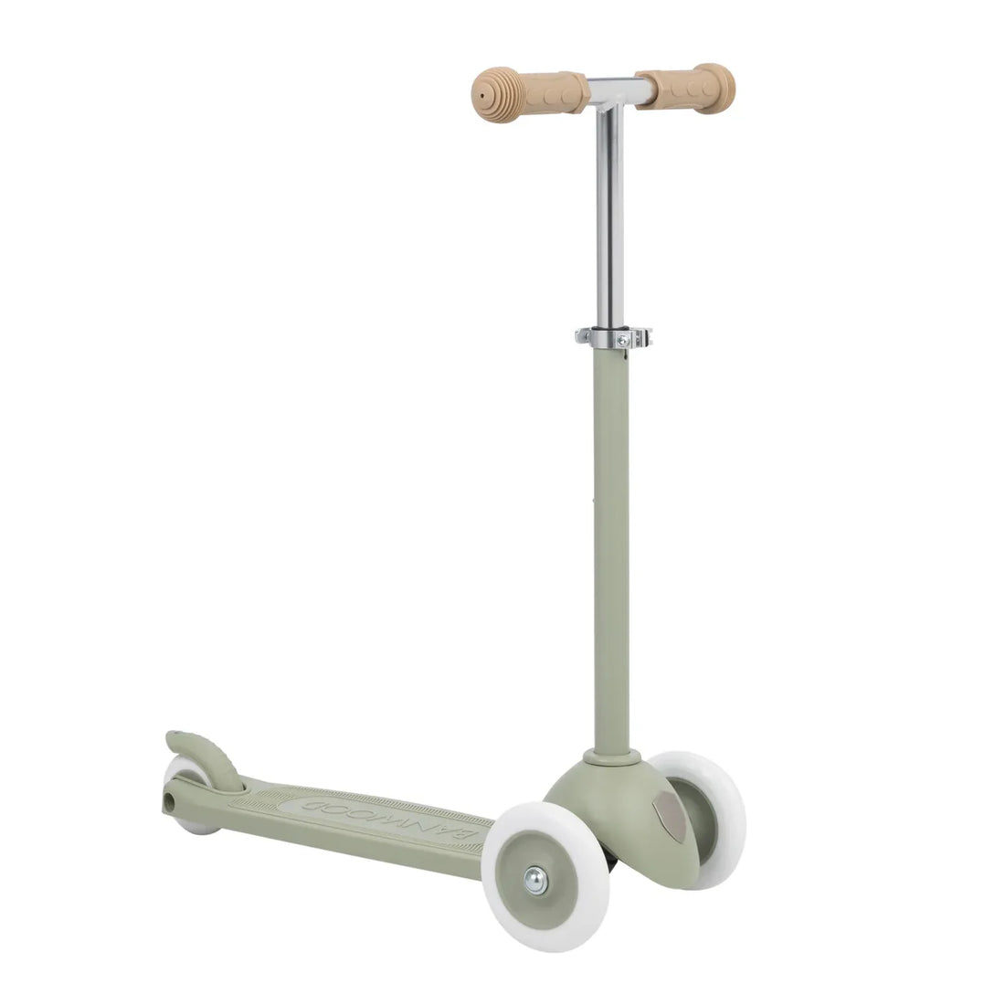 Trotinetă ECO - 3 roți, înălțime reglabilă - Olive - BANWOOD