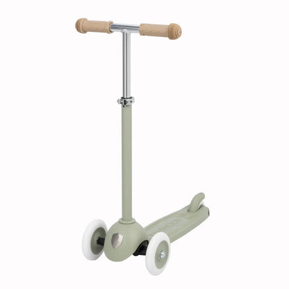 Trotinetă ECO - 3 roți, înălțime reglabilă - Olive - BANWOOD