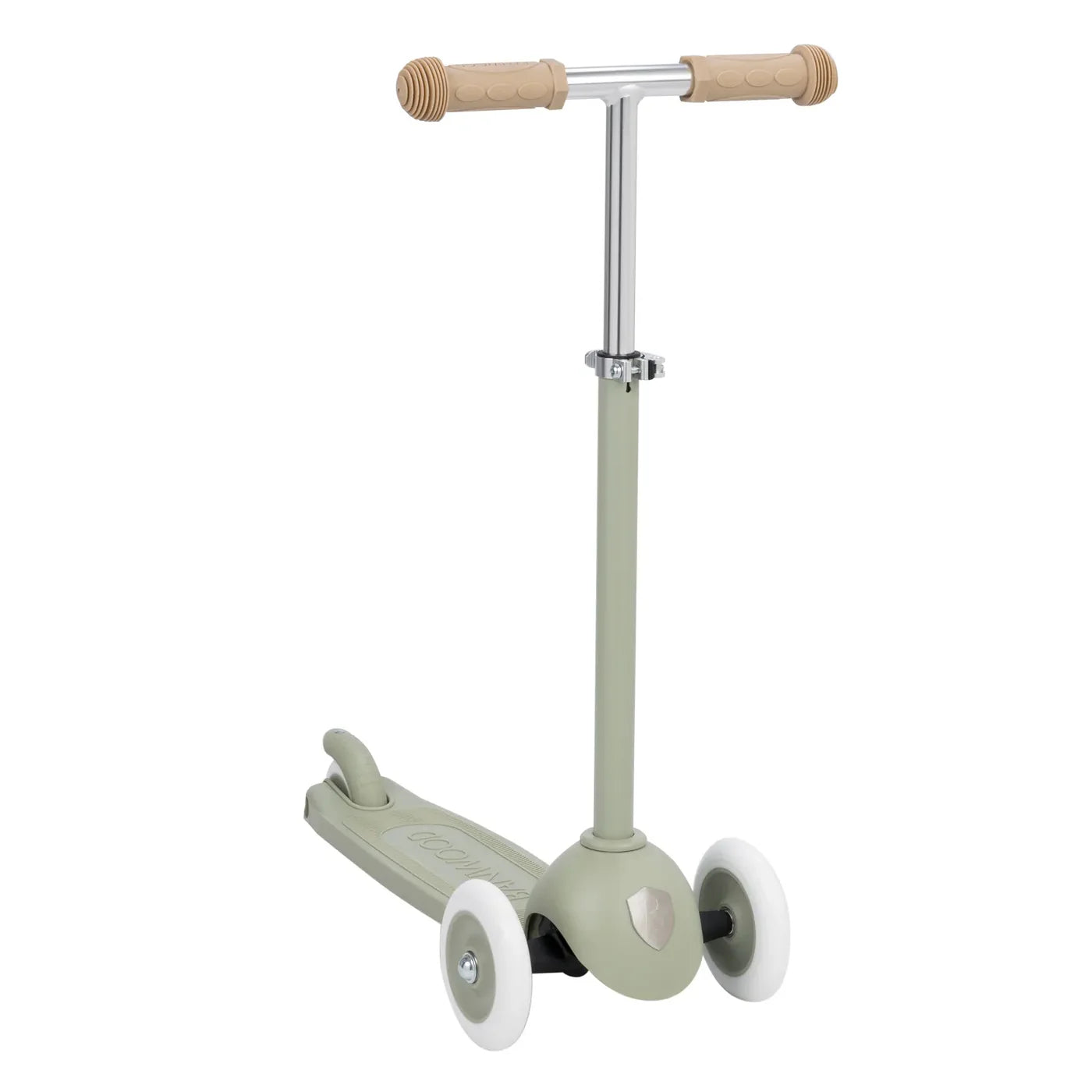 Trotinetă ECO - 3 roți, înălțime reglabilă - Olive - BANWOOD